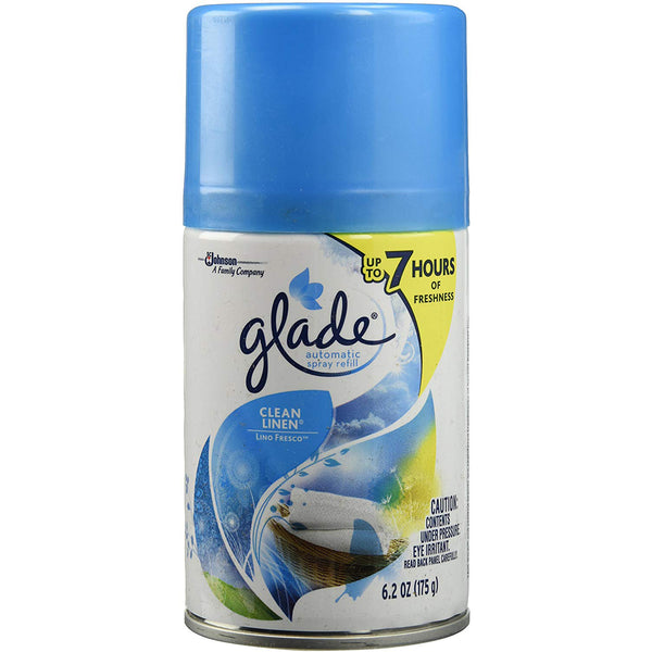 Glade Automatic Spray Refill Clean Linen 6.2 Oz - 6 Pack