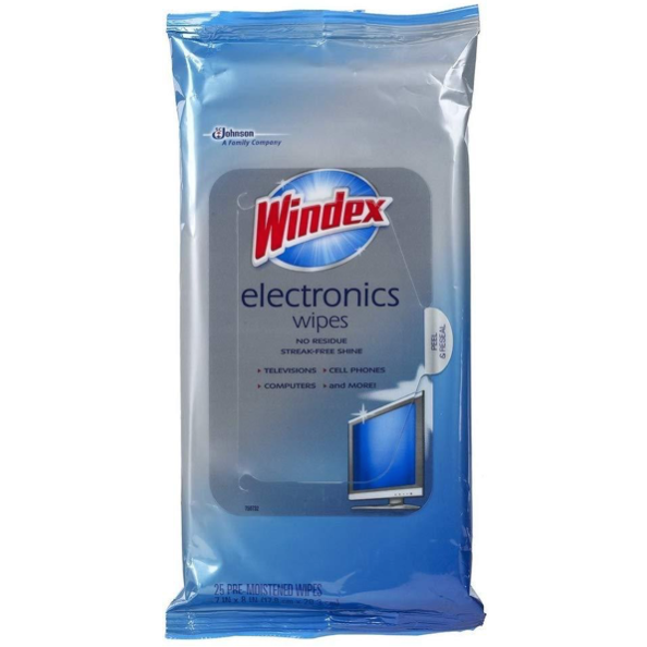 Windex Electronics Wipes, 25-Count, Pack of 3