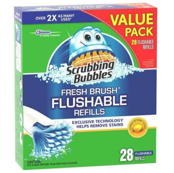 Scrubbing Bubbles Toilet Fresh Brush Flushable Refills