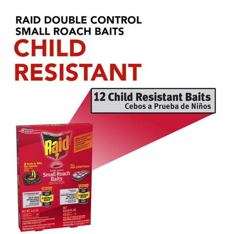 Raid Double Control Small Roach Baits Plus Egg Stopper