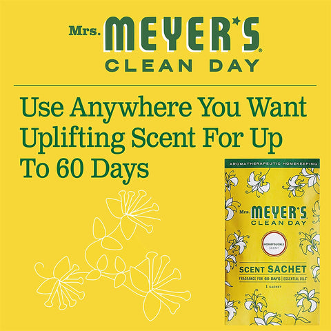 Mrs. Meyer's Clean Day Scent Sachets Honeysuckle