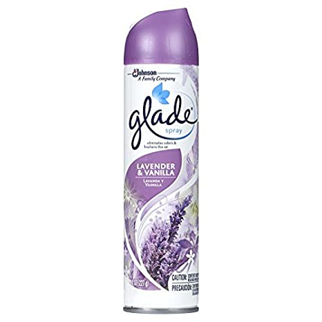 Glade Lavender and Vanilla Air Freshener Aerosol, 12 per case