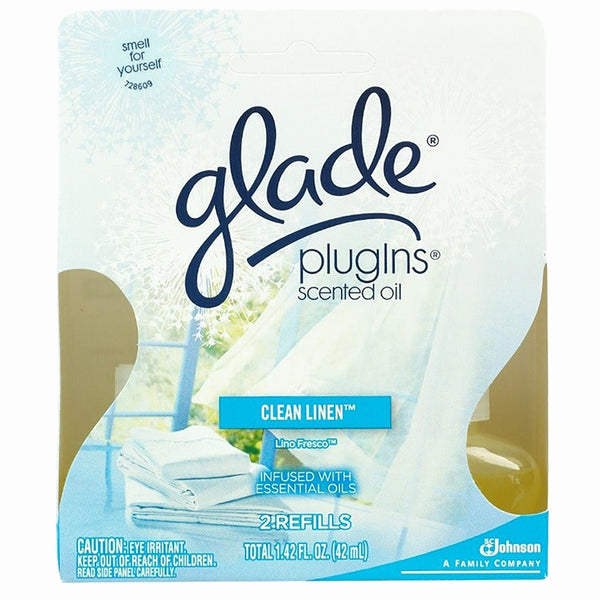 Glade Clean Linen PlugIns Scented Oil Refills 2 Pieces - 2 Pack