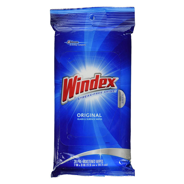 Windex Glass & Surface Wipes 28 Pieces - 12 Pack