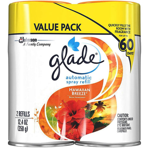 Glade Automatic Spray Refill Hawaiian Breeze 2 Pieces - 3 Pack