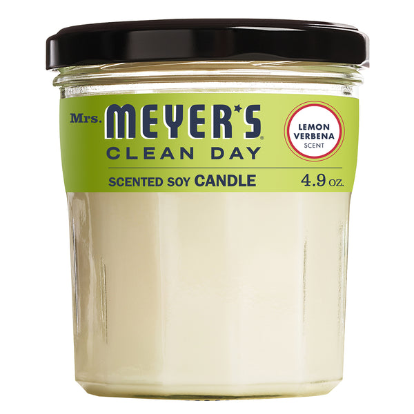 Mrs. Meyer's Clean Day Scented Soy Candle Lemon Verbena 4.9 Oz