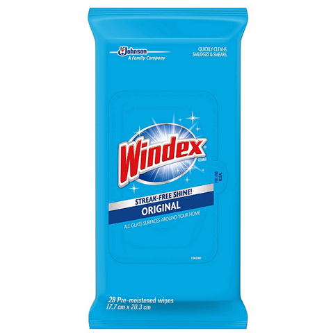 Windex Flat Pack Wipes, 28-Count