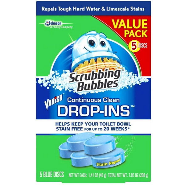 Scrubbing Bubbles 5-Pk Toilet Cleaner Drop Ins, Case/6