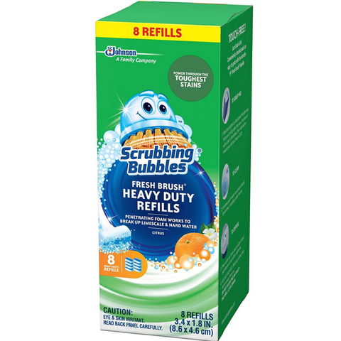 Scrubbing Bubbles Fresh Brush Refill, 8 Packs of 8 Count