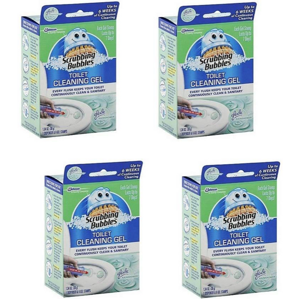 Scrubbing Bubbles 6-Count Toilet Cleaning Gel 1.34 Oz, 4 Pack