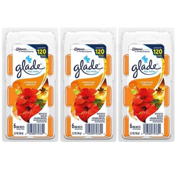 Glade Wax Melts Air Freshener Hawaiian Breeze - 3 Pack