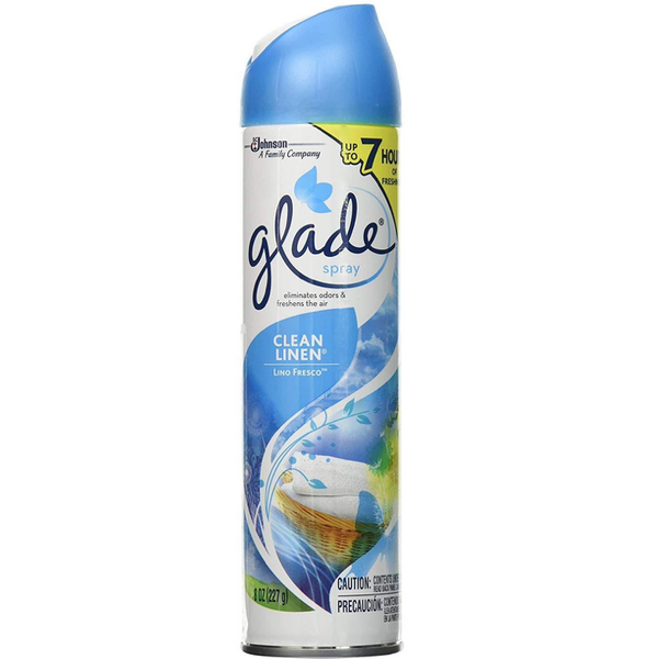 Glade Clean Linen Air Freshener, 8 oz, Pack of 12