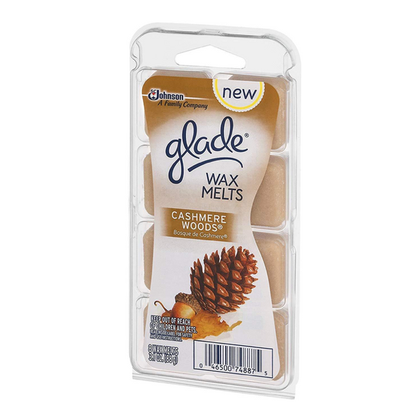 Glade Wax Melts Cashmere Woods, 8 ct