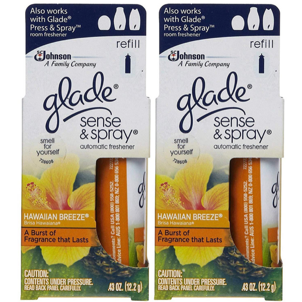 Glade Sense & Spray Refill-Hawaiian Breeze, 0.43 Oz 2-Pack