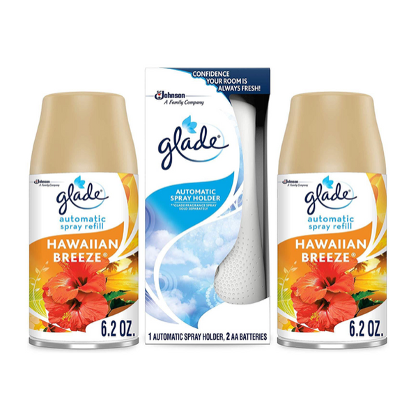 Glade Glade Automatic Spray Holder with Hawaiian Breeze Refills