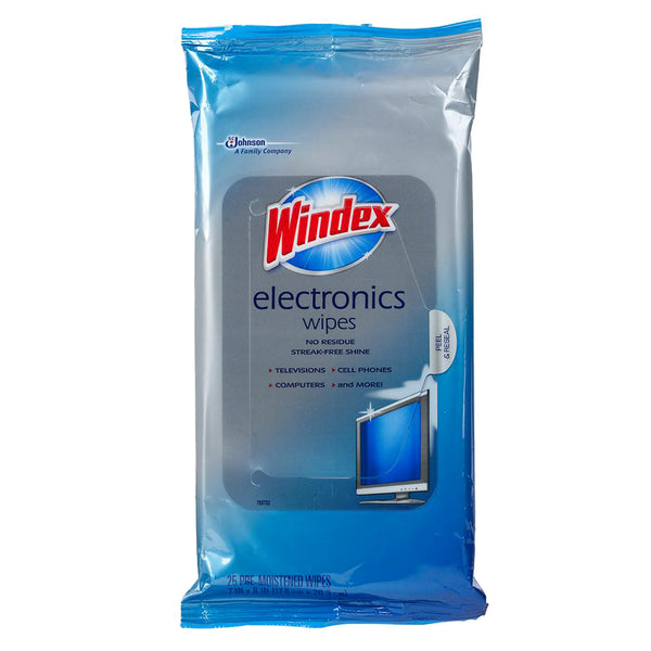 Windex Electronics Wipes 25 Pieces - 12 Pack