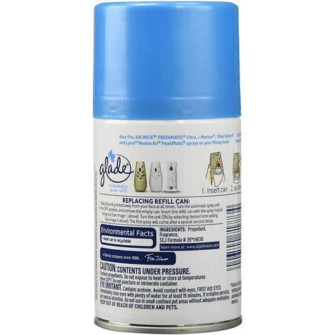 Glade Automatic Spray Refill Clean Linen 6.2 Oz - 3 Pack