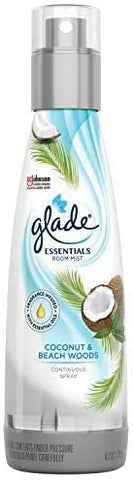 Glade Fine Fragrance Mist, Coconut & Beachwood, 6.2 oz, 3 Pack