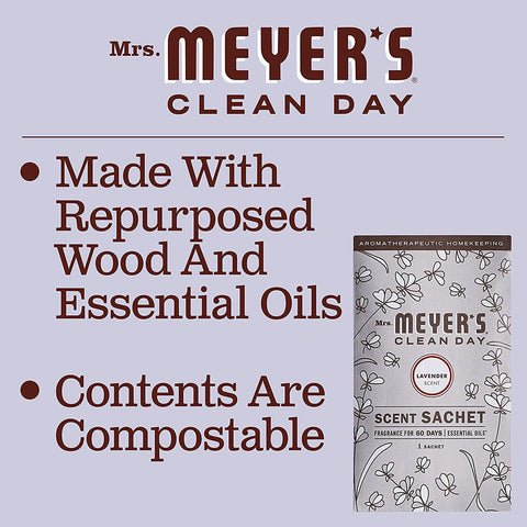 Mrs. Meyer's Clean Day Scent Sachets Lavender One Pack