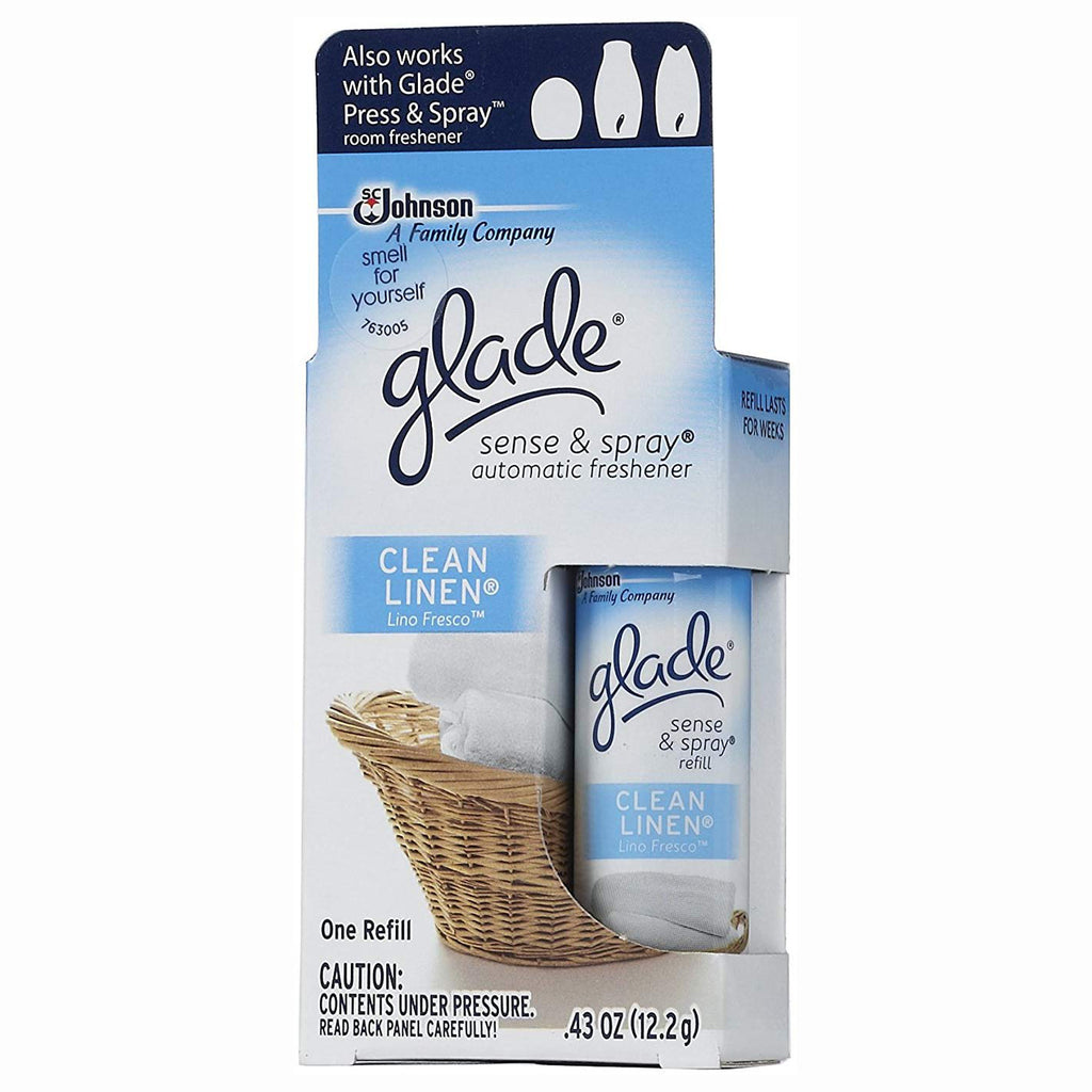 Glade Sense & Spray Automatic Freshener Refill Clean Linen - (10 -Pack)