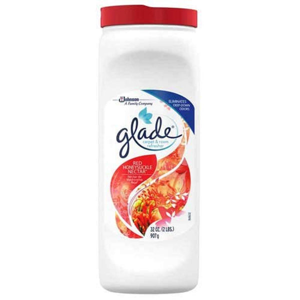 Glade Carpet & Room Refresher/Deodorizer/Neutralizer, Honeysuckle Nectar, 32 oz, Pack of 4
