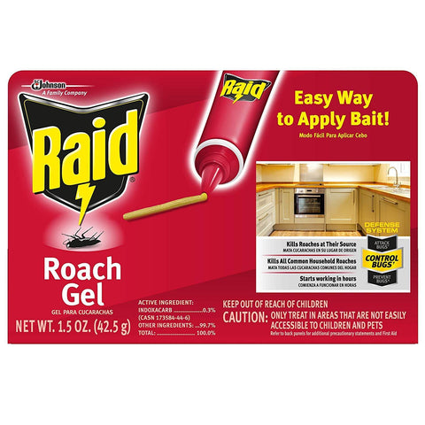 Raid Roach Gel, 1.5 oz, 4 Pack