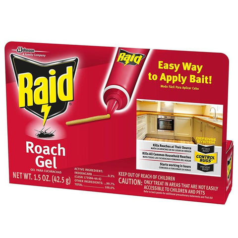 Raid Roach Gel, 1.5 oz, 4 Pack