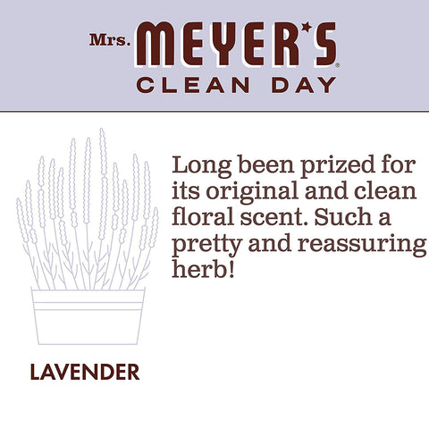 Mrs. Meyer's Clean Day Scented Soy Candle, Small Glass, Lavender, 4.9 oz
