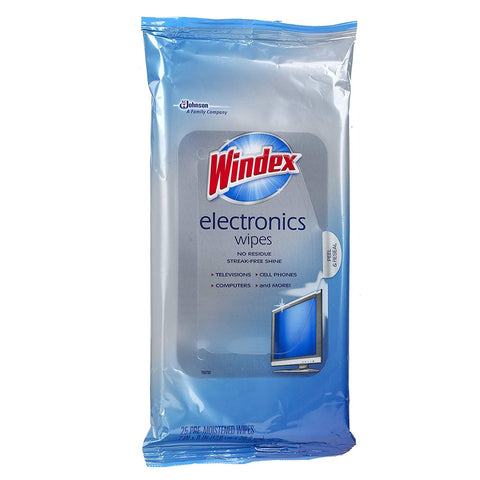 Windex Electronics Wipes, 25 Count, 6 Pack, Total 150 Wipes