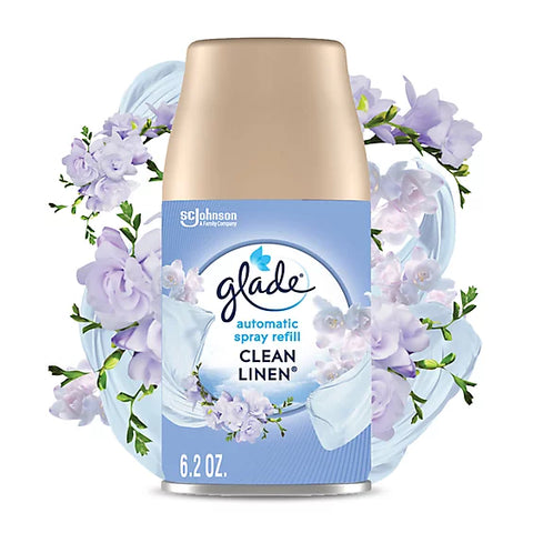 Glade Automatic Air Freshener Clean Linen, 6.2 Oz pack of 4