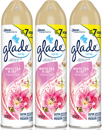 Glade Air Freshener White Tea and Lily, 3-Pack